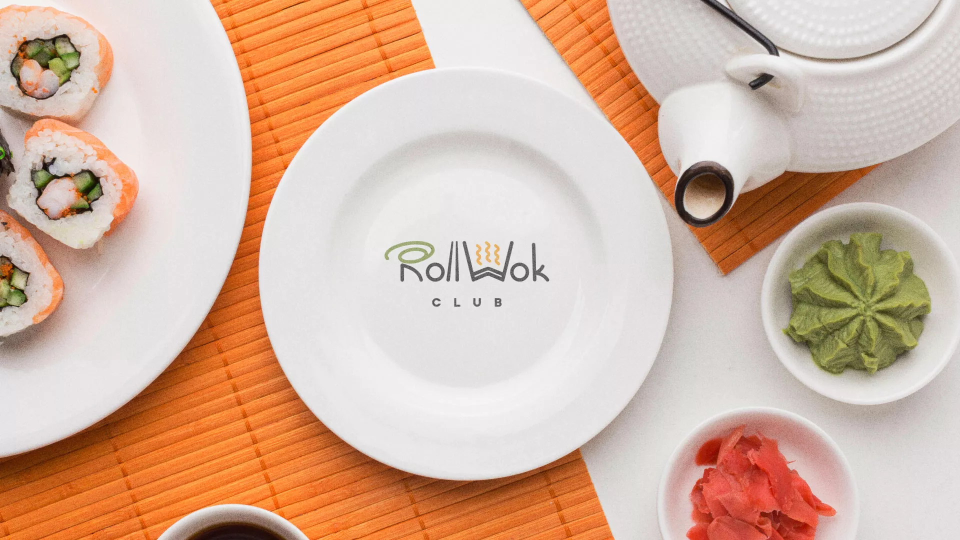 Разработка логотипа и фирменного стиля в Певеке для суши-бара «Roll Wok Club» Разработка логотипа и фирменного стиля в Певеке для суши-бара «Roll Wok Club»