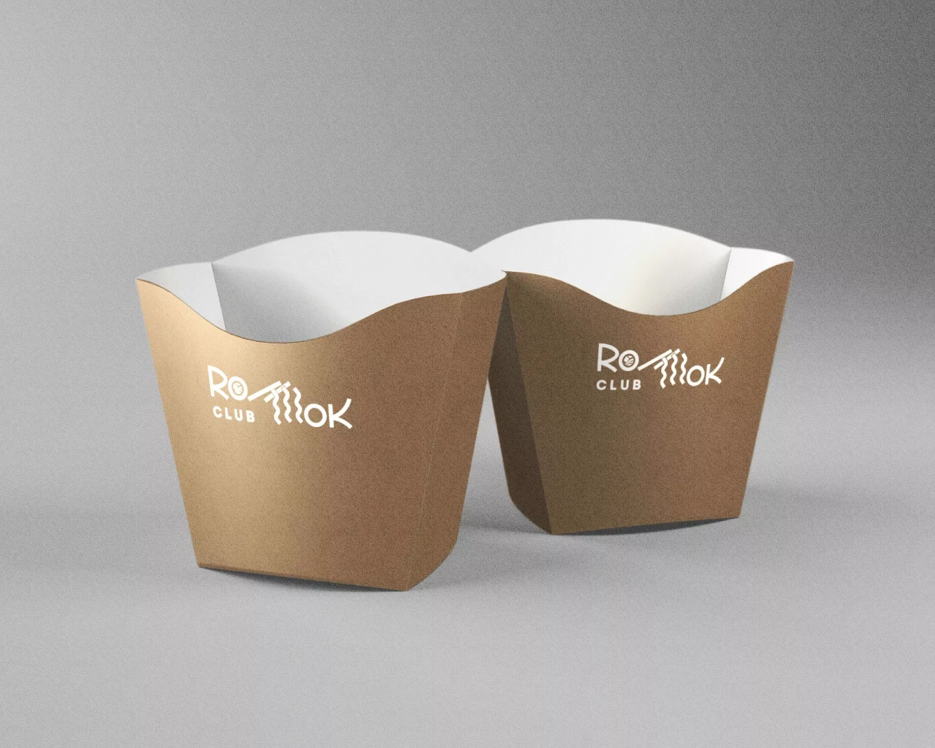 Создание дизайна упаковки суши-бара «Roll Wok Club» в Певеке